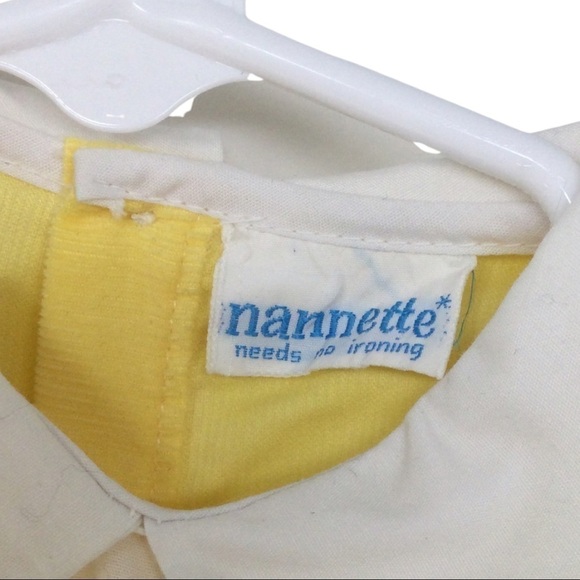 Vintage Boys Nannette Yellow and White Romper - Picture 5 of 8